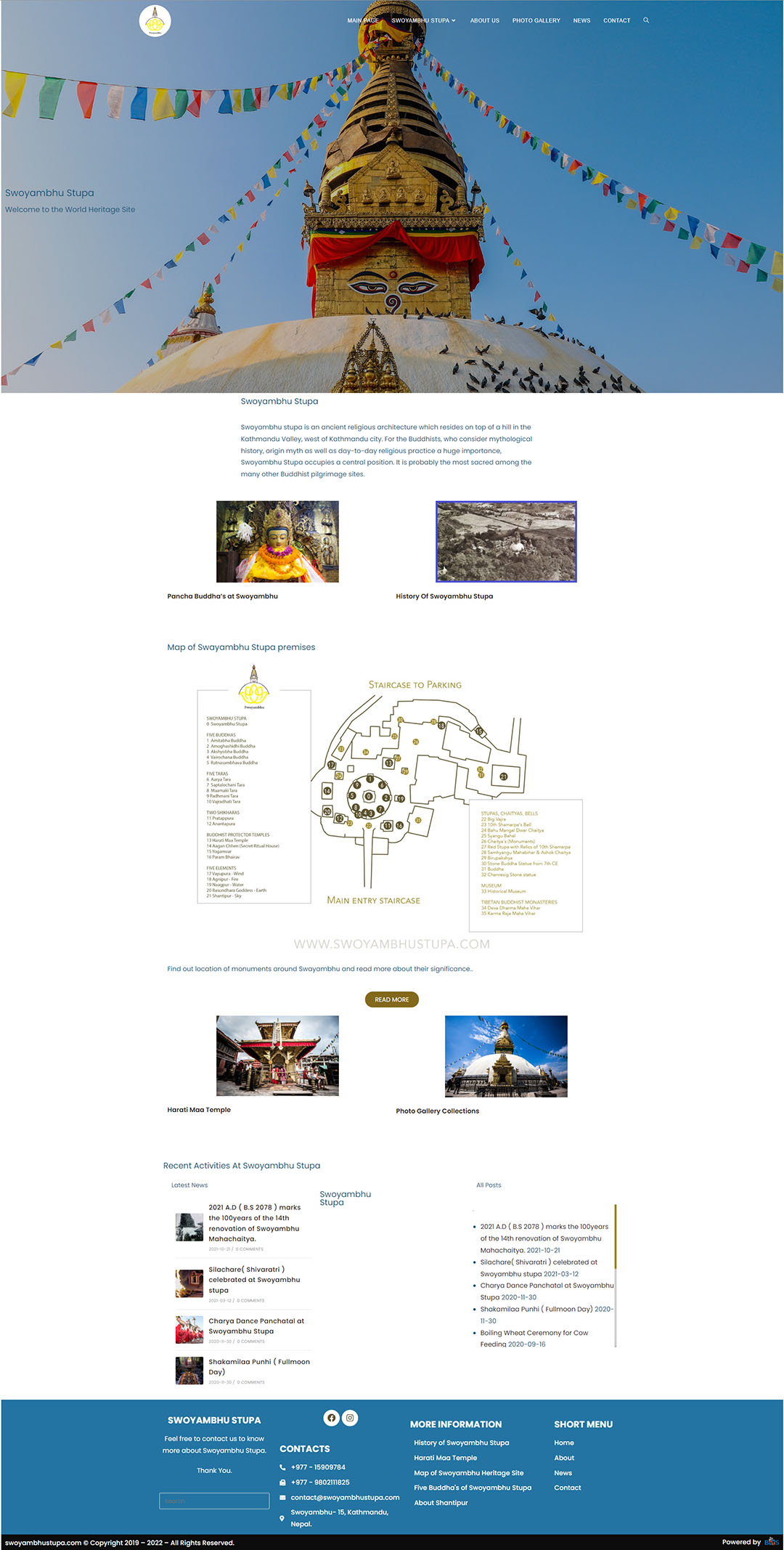 Old Site - Homepage - Swoyambhu Stupa